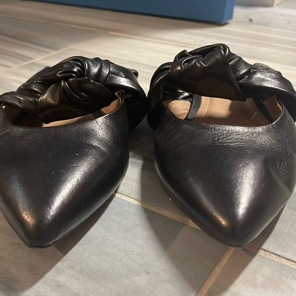 Black leather mules. Made in Italy by Lewit.